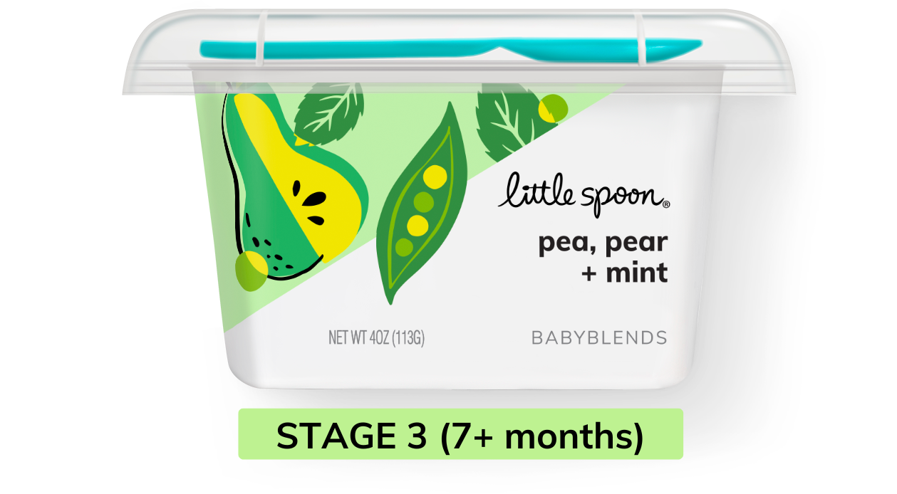 Pear Mint Pea Baby Food Homemade Quality Stage 3 Baby Food